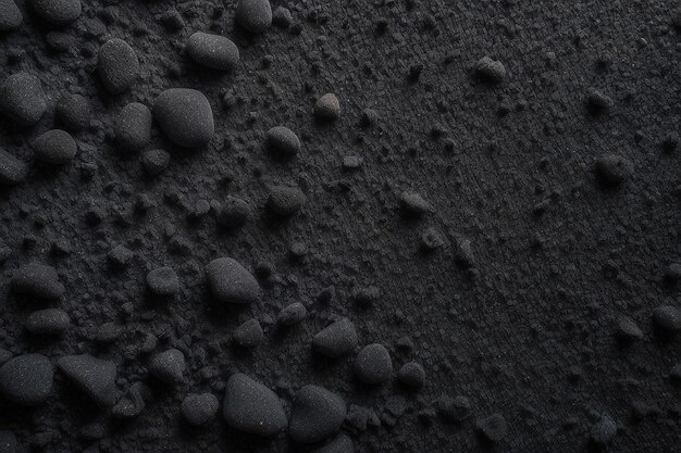 Texture of the black magnetic sand for background