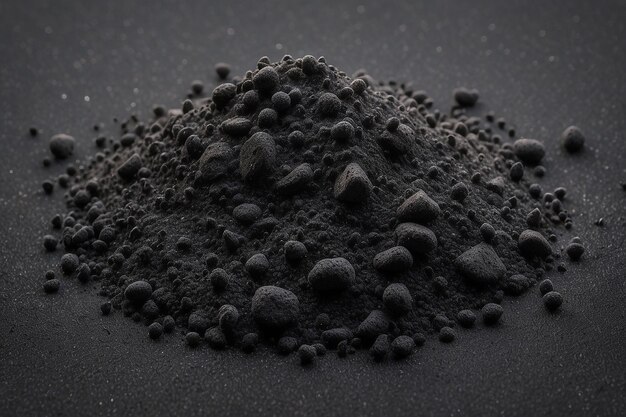 Photo texture of the black magnetic sand for background