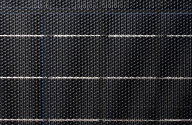 texture of black monocrystalline solar panel