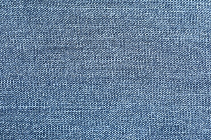 Photo texture of blue jeans as background, space for text