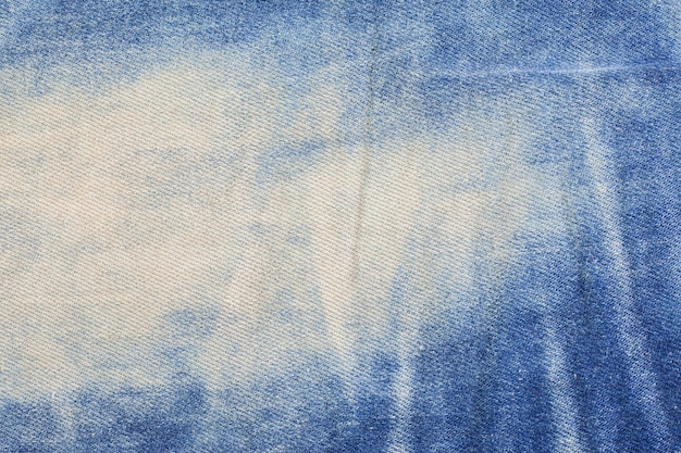 Texture of blue jeans close up background