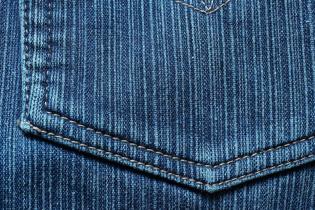 Texture blue jeans close-up
