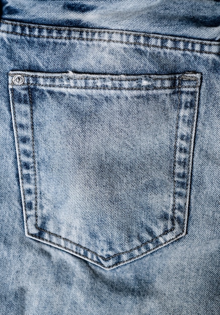 Текстура синих джинсов, вид сверху