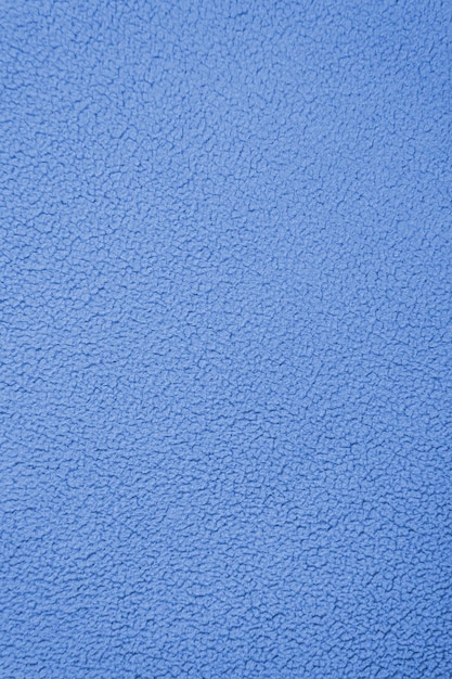 Texture of blue nonuniform fleece cotton fabric
