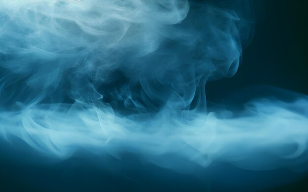 Texture of blue smoke background