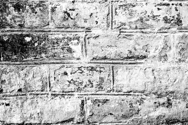 Текстура кирпичной стены с фоном трещин и царапин