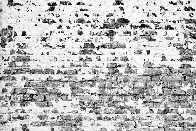 균열 및 스크래치 배경으로 벽돌 벽의 질감