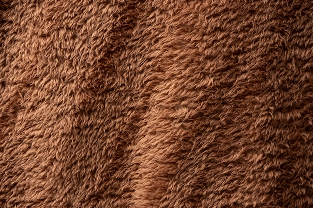 Texture of a brown faux fur as a background