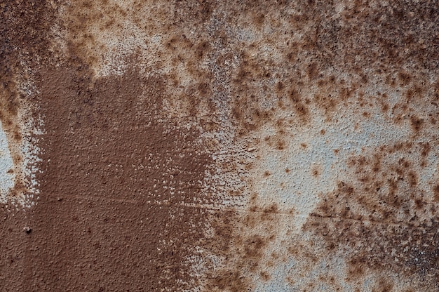 Texture of brown rusty metal