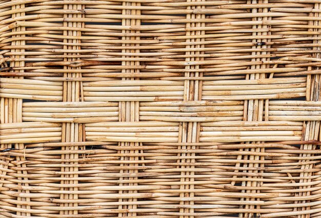 Photo texture brown woven rattan background