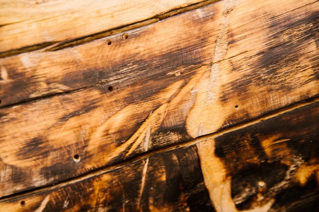 The texture of burnt wood Black spots on the tree Abstract background