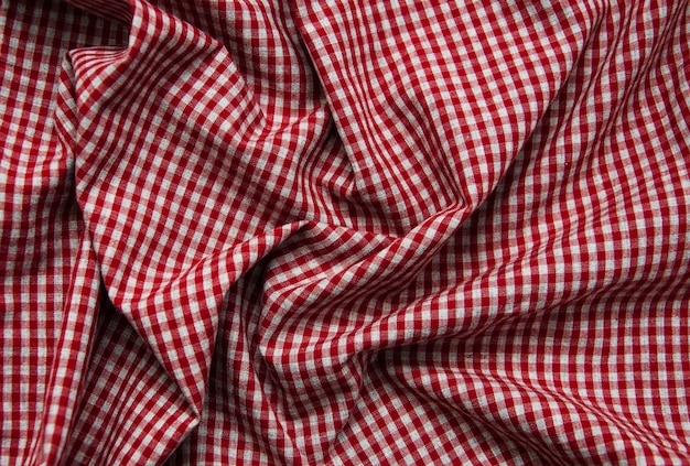 Texture of checkered fabric