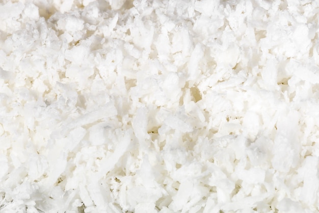 Texture of coconut shavings