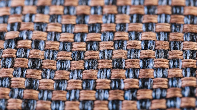 Текстура цветной ткани Структура волокна и ткани