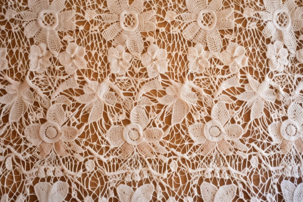 Texture of cotton with delicate and intricate weave patterns visible created with generative ai