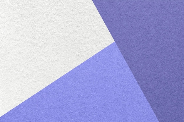 Texture of craft white blue and violet shade color paper background macro Structure of abstract very peri cardboard