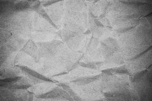 Texture carta grigia stropicciata.