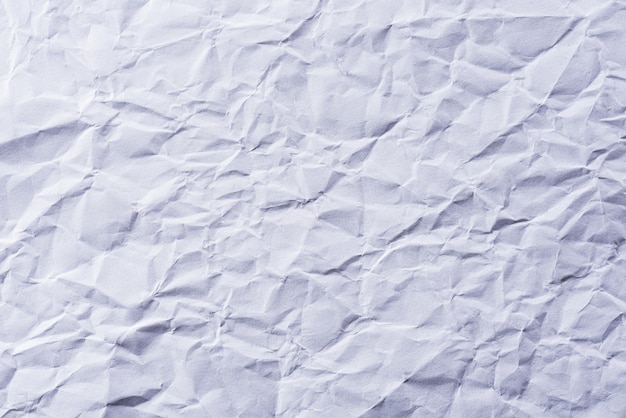 Texture of crumpled white paper for wall.