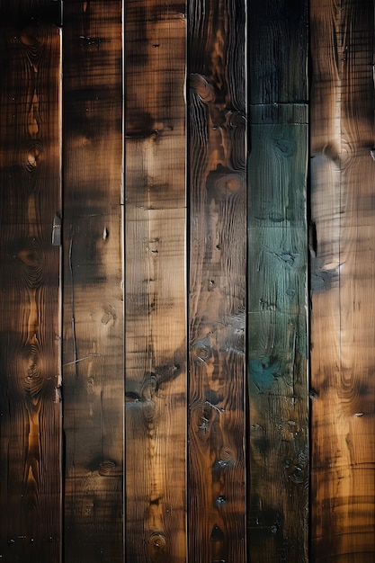 Photo texture of dark wooden planks