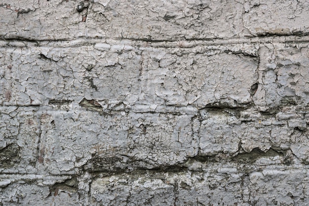 texture of dirty white old brickwork