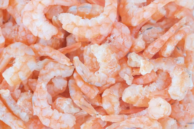 Texture of dried shrimp 