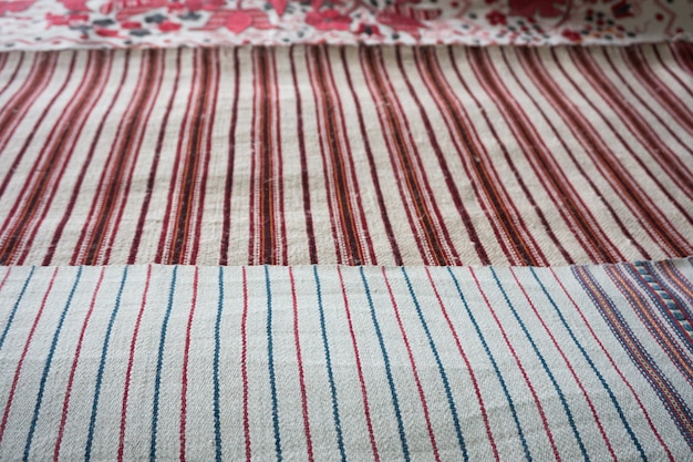 Texture of fabric made on a hand loom