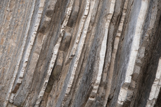 Consistenza del flisch of itzurum beach, zumaia