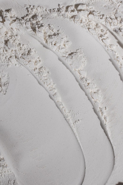 Texture of flour powder white sand White Bulge dents cracks imprint crater