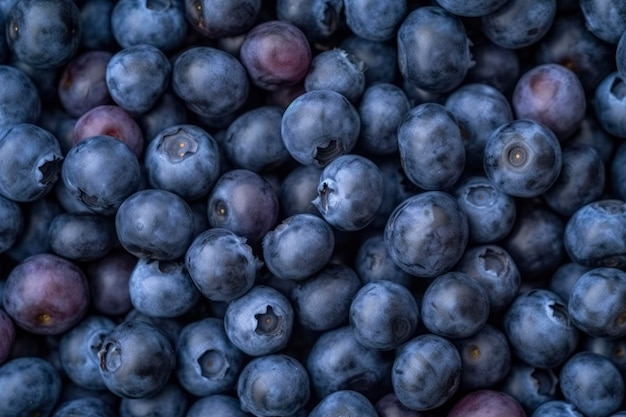 Texture of fresh blueberry sweet background