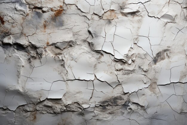 Texture front view of the white cement copy wall generative IA