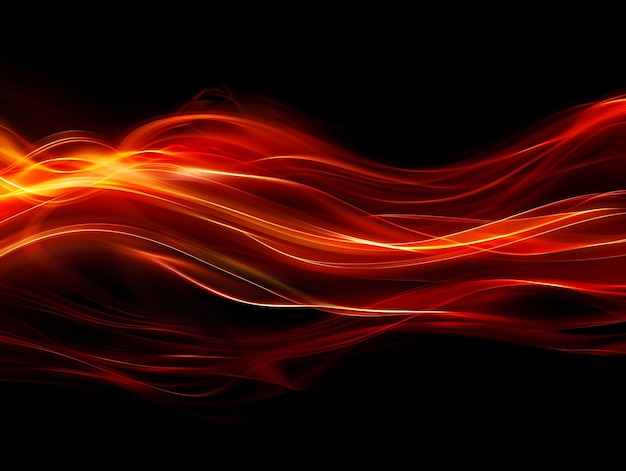 Photo texture gentle flowing lava rays with warm light and red orange molt effect fx background collage
