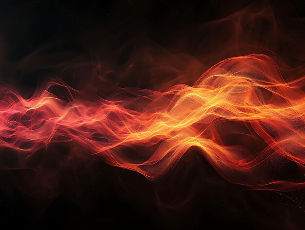 Photo texture gentle flowing lava rays with warm light and red orange molt effect fx background collage