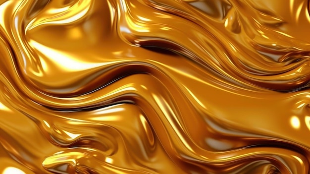 Текстура золотого абстрактного узора полнокадровая композиция на желтом фоне