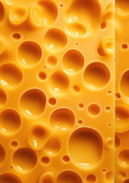 Texture of gold luxury cheese with holes in cheese pattern wallpaper generative ai