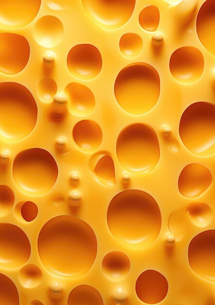 Texture of gold luxury cheese with holes in cheese pattern wallpaper generative ai