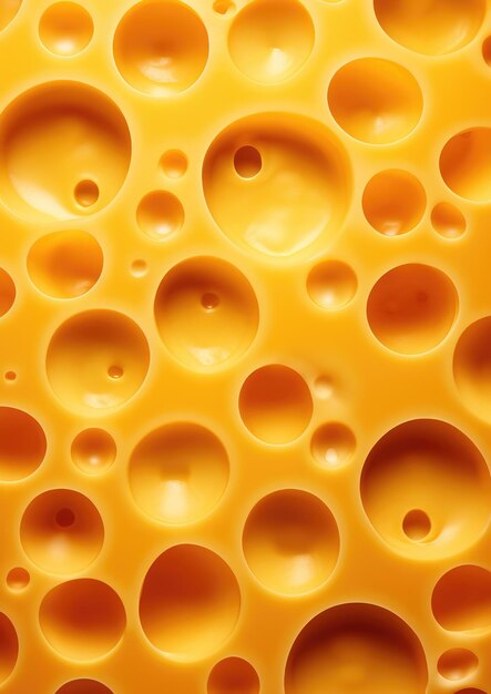 Texture of gold luxury cheese with holes in cheese pattern wallpaper generative ai