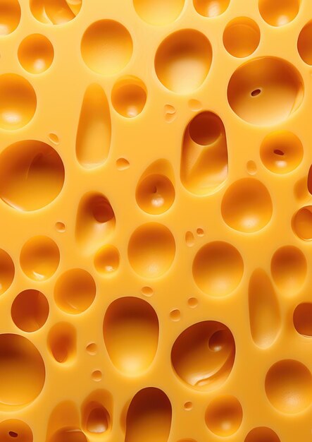 Texture of gold luxury cheese with holes in cheese pattern wallpaper generative ai