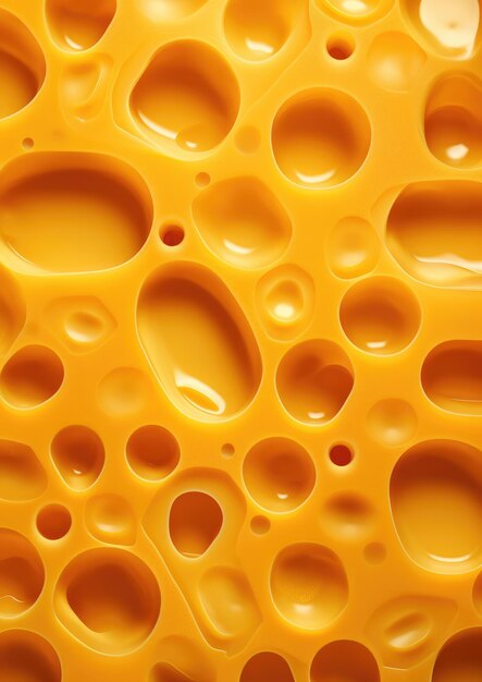 Texture of gold luxury cheese with holes in cheese pattern wallpaper generative ai