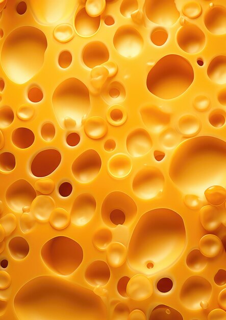 Texture of gold luxury cheese with holes in cheese pattern wallpaper generative ai