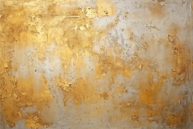 Texture of golden decorative plaster or concrete Abstract grunge background for design