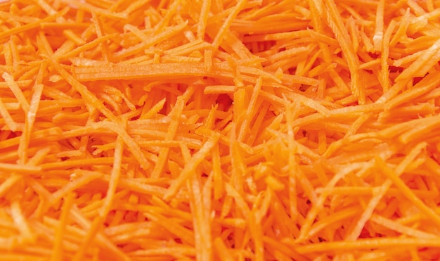 Texture of  grated carrot