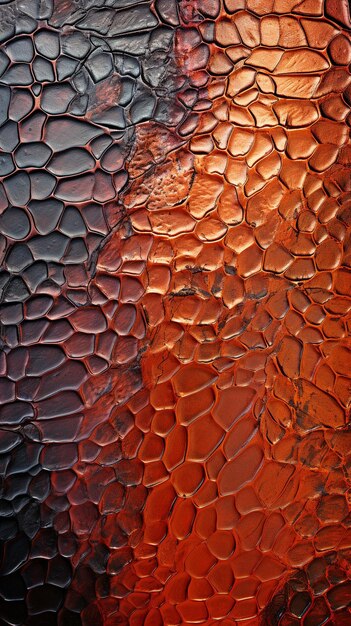 Texture of hammered matte copper metal