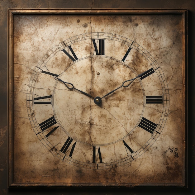 texture image of a clock with gray background