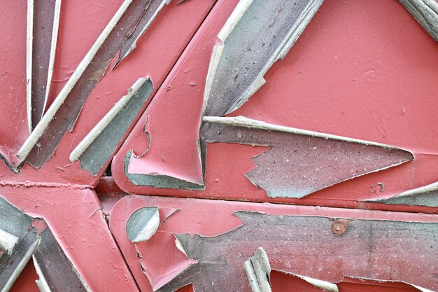 The texture is metallic. Industrial background from an old rusty metal. Textured metal background with rust cracks.