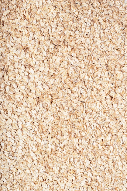 texture of large oatmeal on a white background