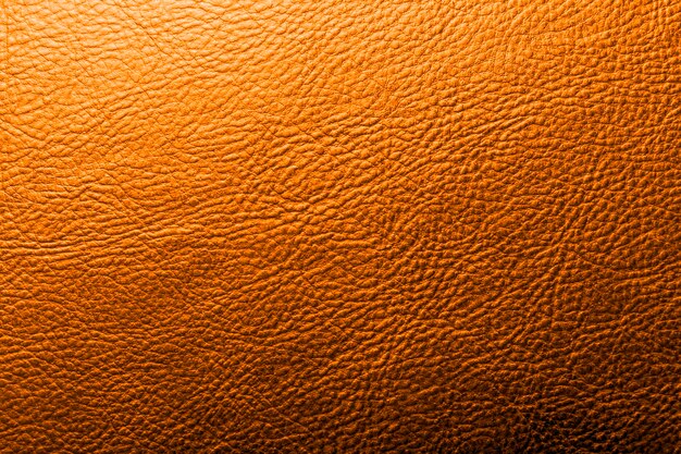 Texture of the leather orange golden