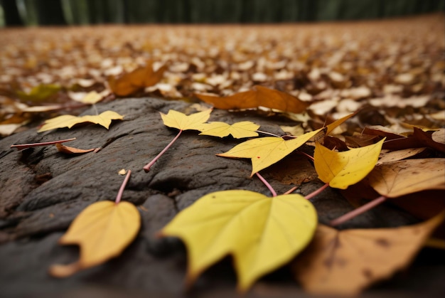 texture of leaves on the ground