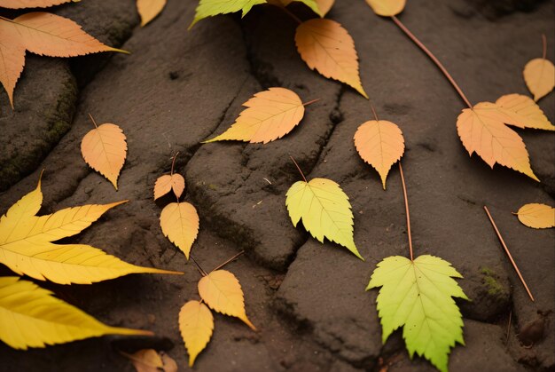 texture of leaves on the ground