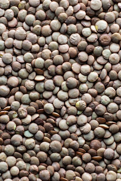 The texture of lentil, top view