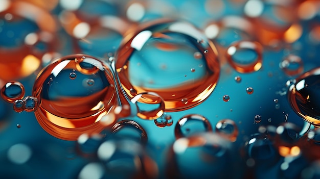 Photo texture of liquid bubbles